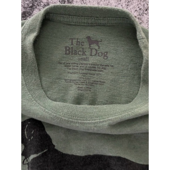 The Black Dog Mens Green Long Sleeve T Shirt Size Small - Picture 6 of 6